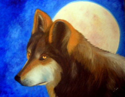 Le loup et la lune
